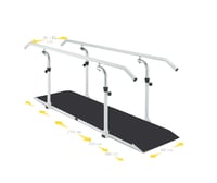 Paralelas con plataforma y pasamanos giratorios